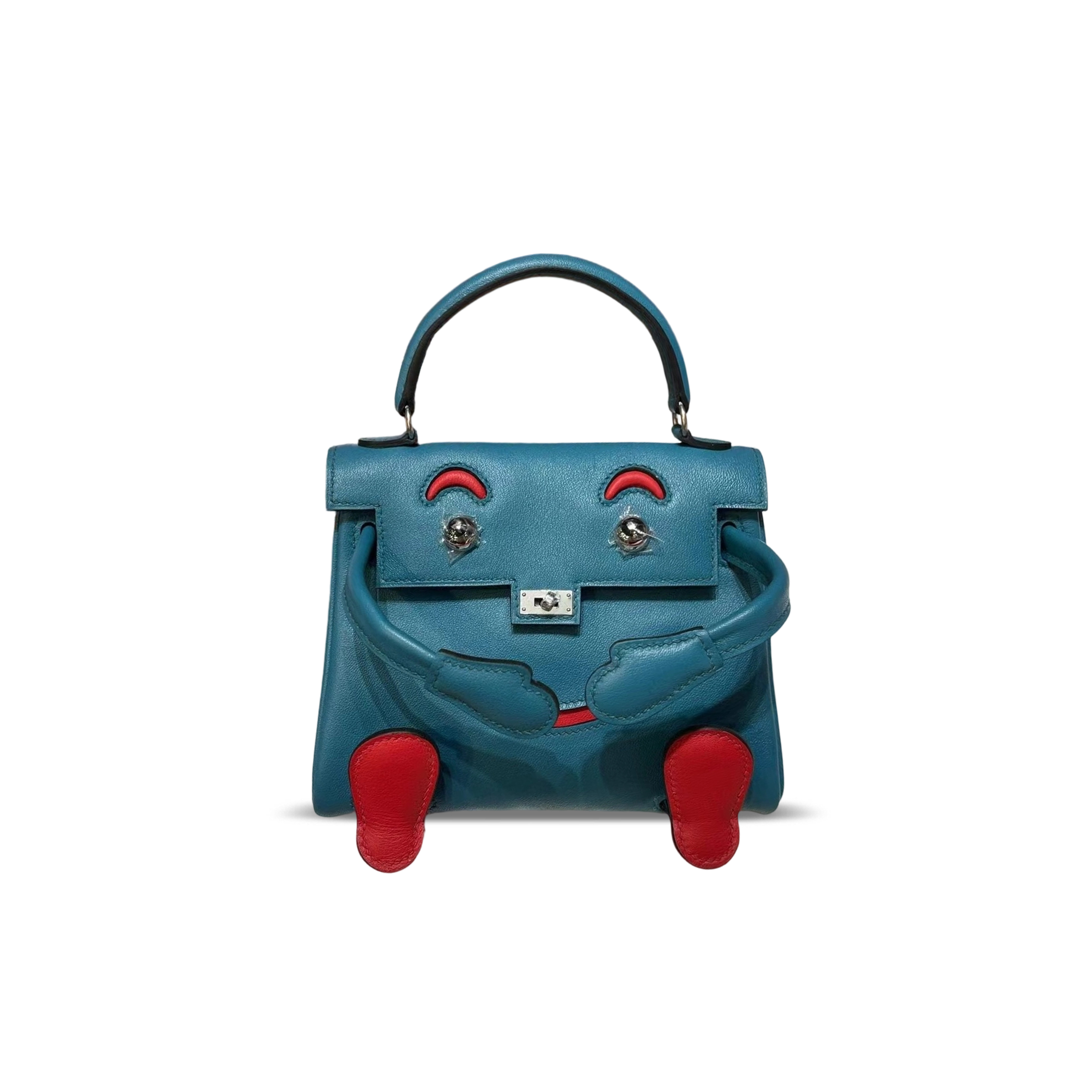 HERMÈS MASTER KELLY DOLL SWIFT PALLADIUM HARDWARE (16*12*7cm)